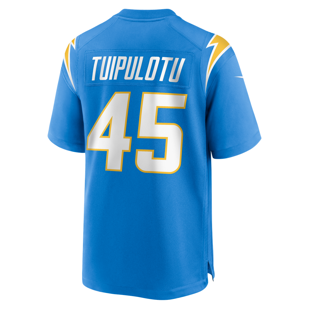 Tuli Tuipulotu Los Angeles Chargers Game Jersey - Powder Blue