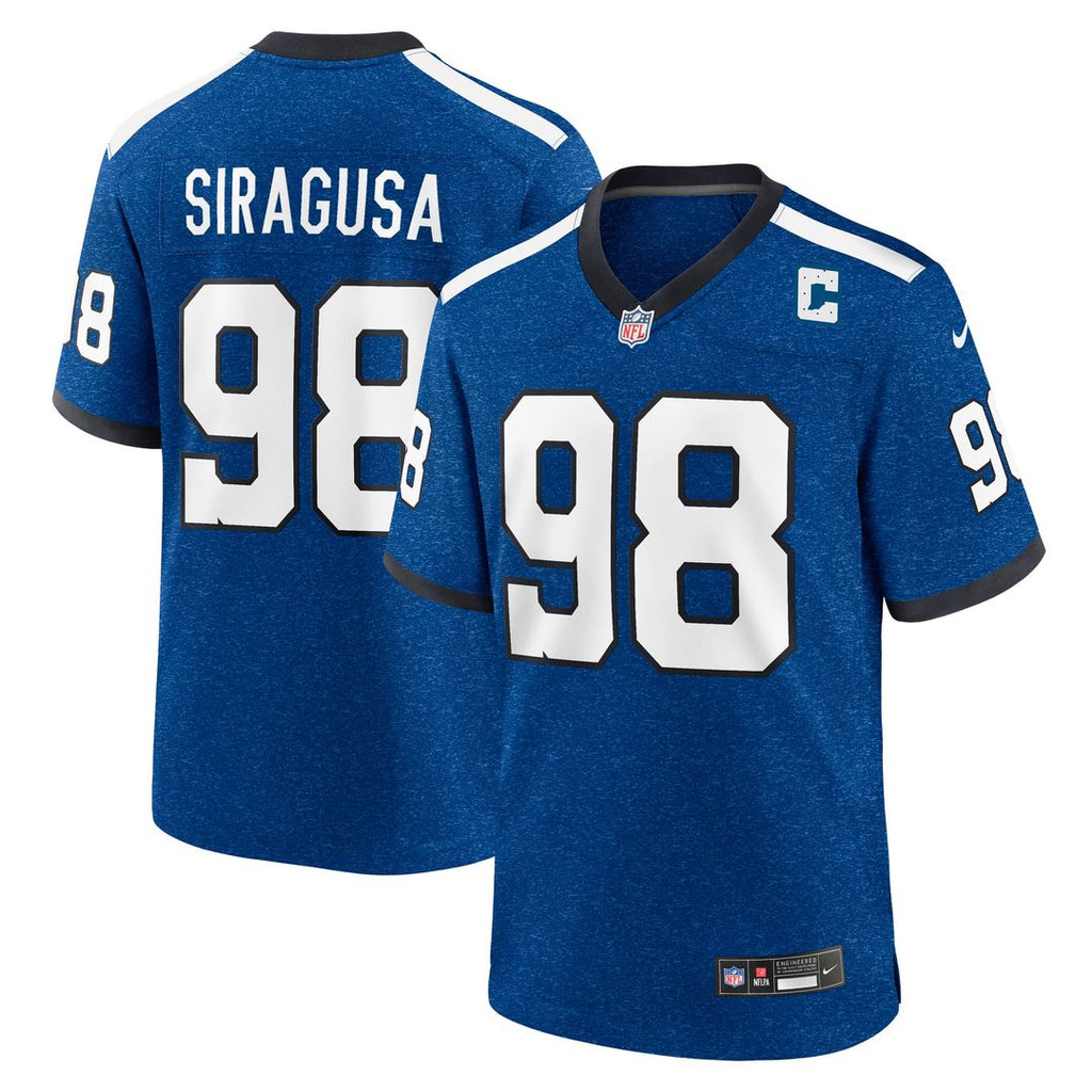 Tony Siragusa Indianapolis Colts Alternate Game Jersey - Blue
