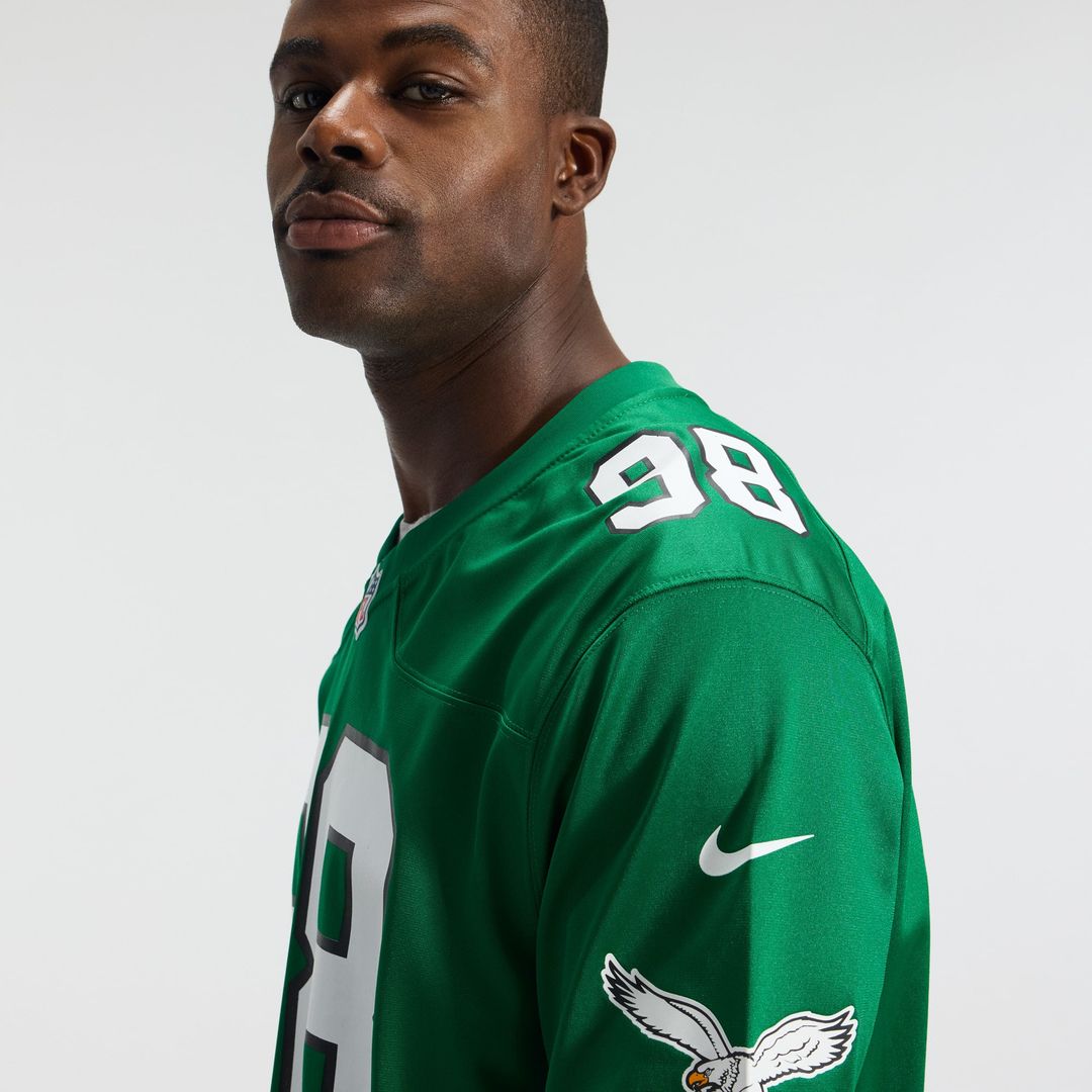 Jalen Carter Philadelphia Eagles Game Jersey - Midnight Green