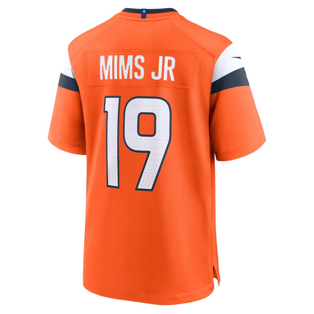 Marvin Mims Jr Denver Broncos Game Jersey - Orange