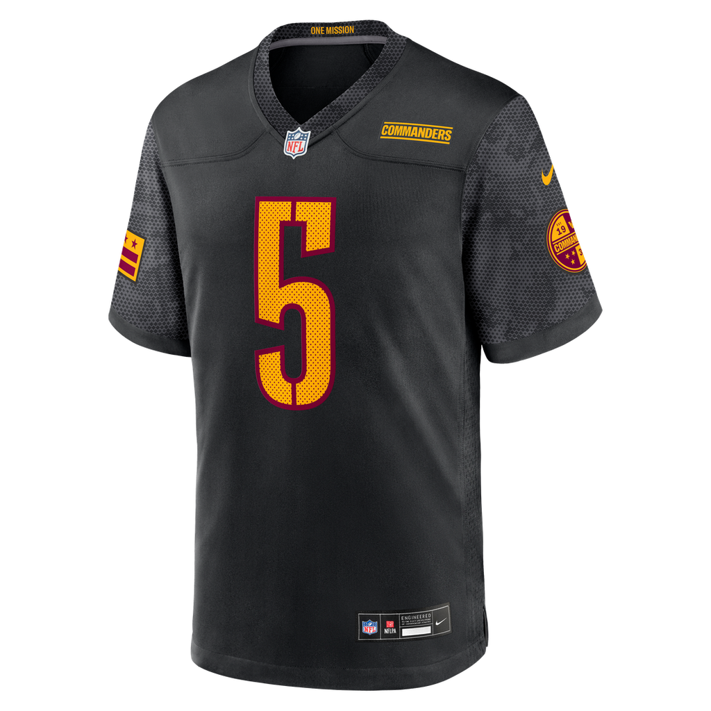 Jayden Daniels Washington Commanders Alternate Game Jersey - Black