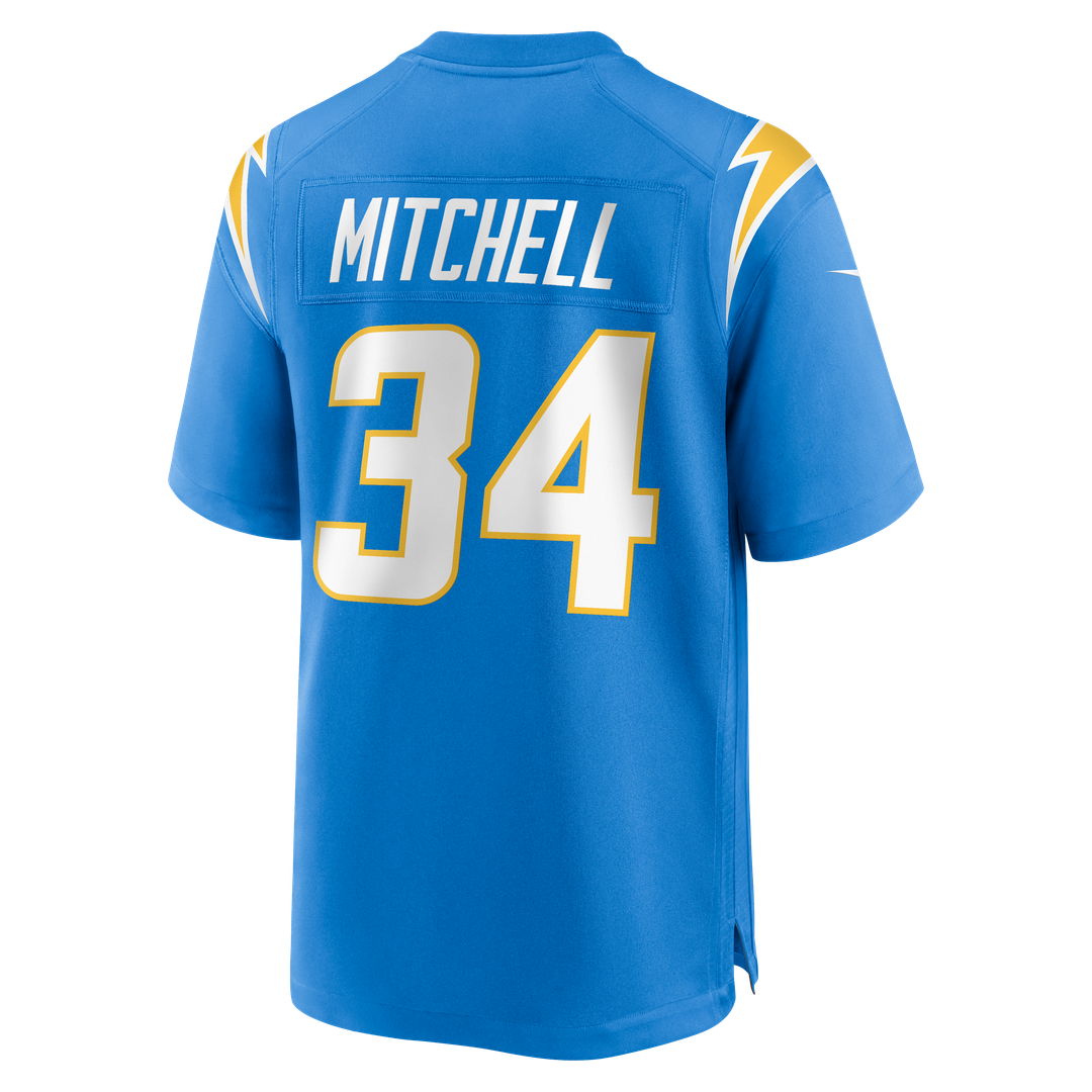 Keaton Mitchell Los Angeles Chargers Game Jersey - Powder Blue