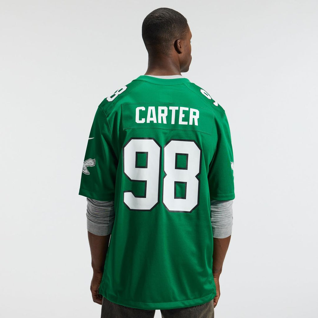 Jalen Carter Philadelphia Eagles Game Jersey - Midnight Green