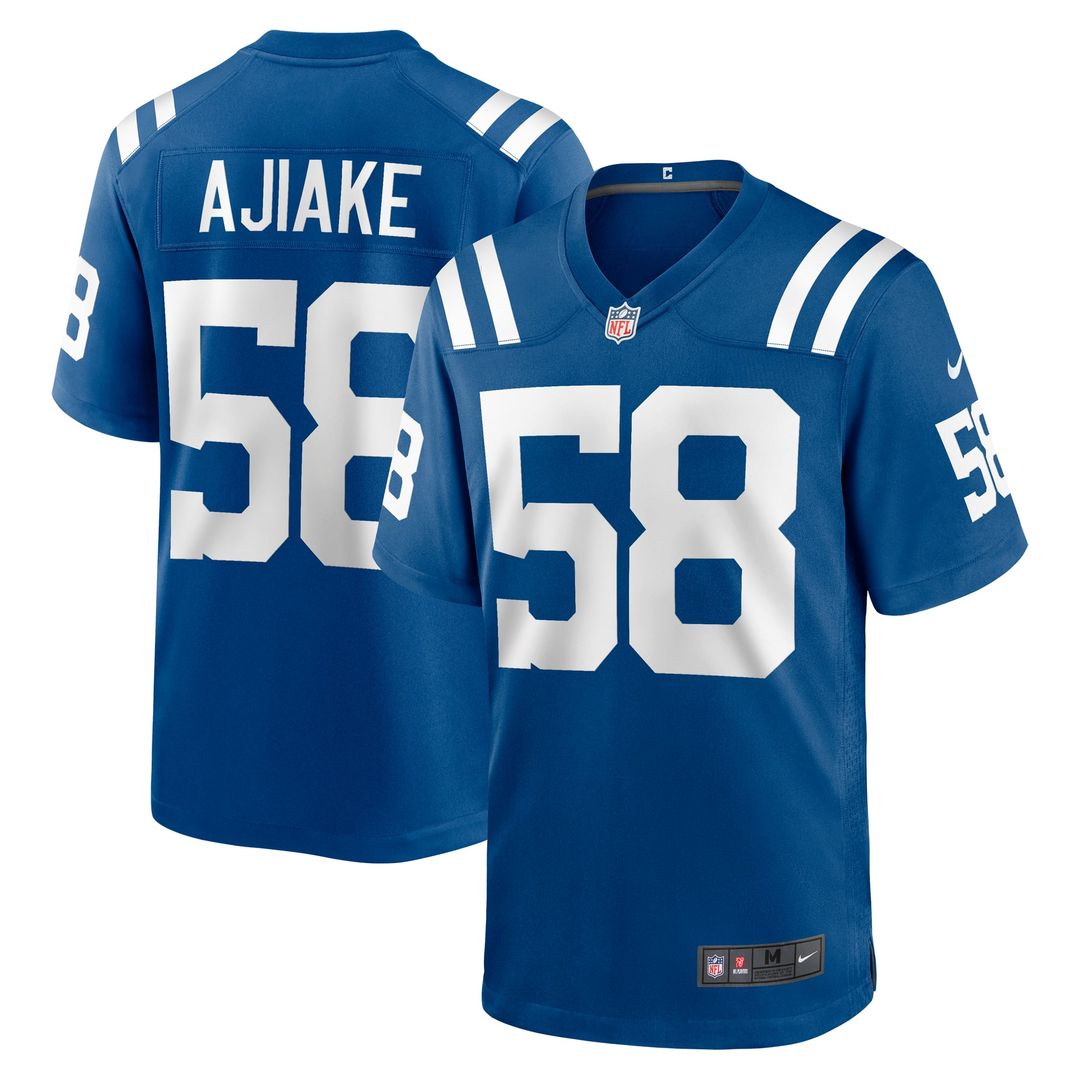 Austin Ajiake Indianapolis Colts Game Jersey - Royal Blue