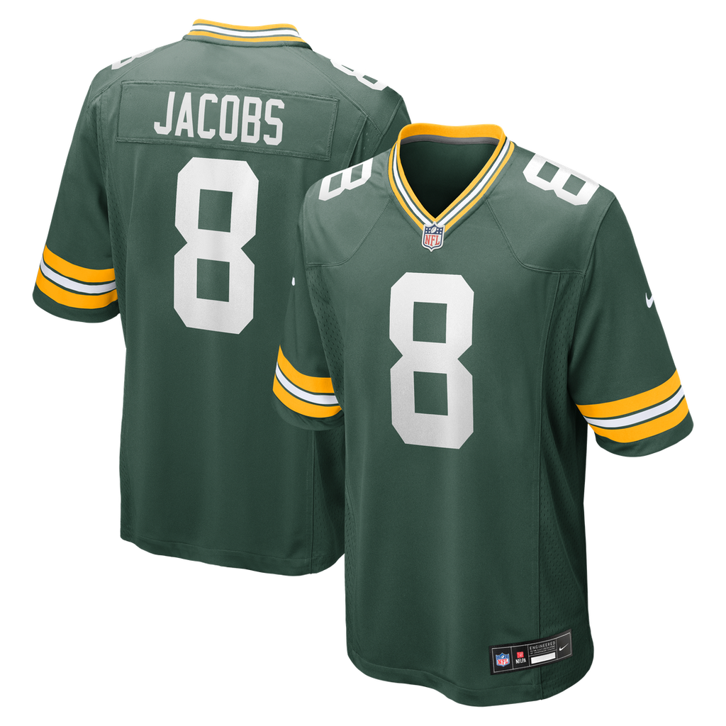 Josh Jacobs Green Bay Packers Game Jersey - Green