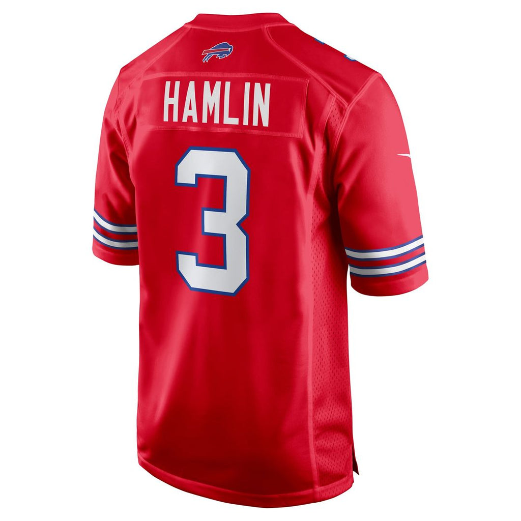 Damar Hamlin Buffalo Bills Alternate Game Jersey - Red