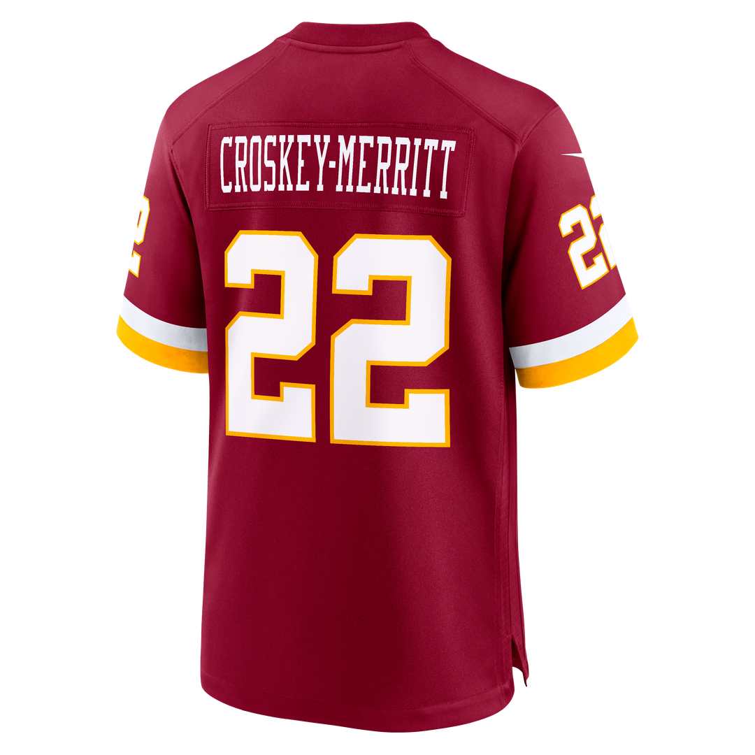 Jacory Croskey-Merritt Washington Commanders Hail Raiser Alternate Game Jersey - Black