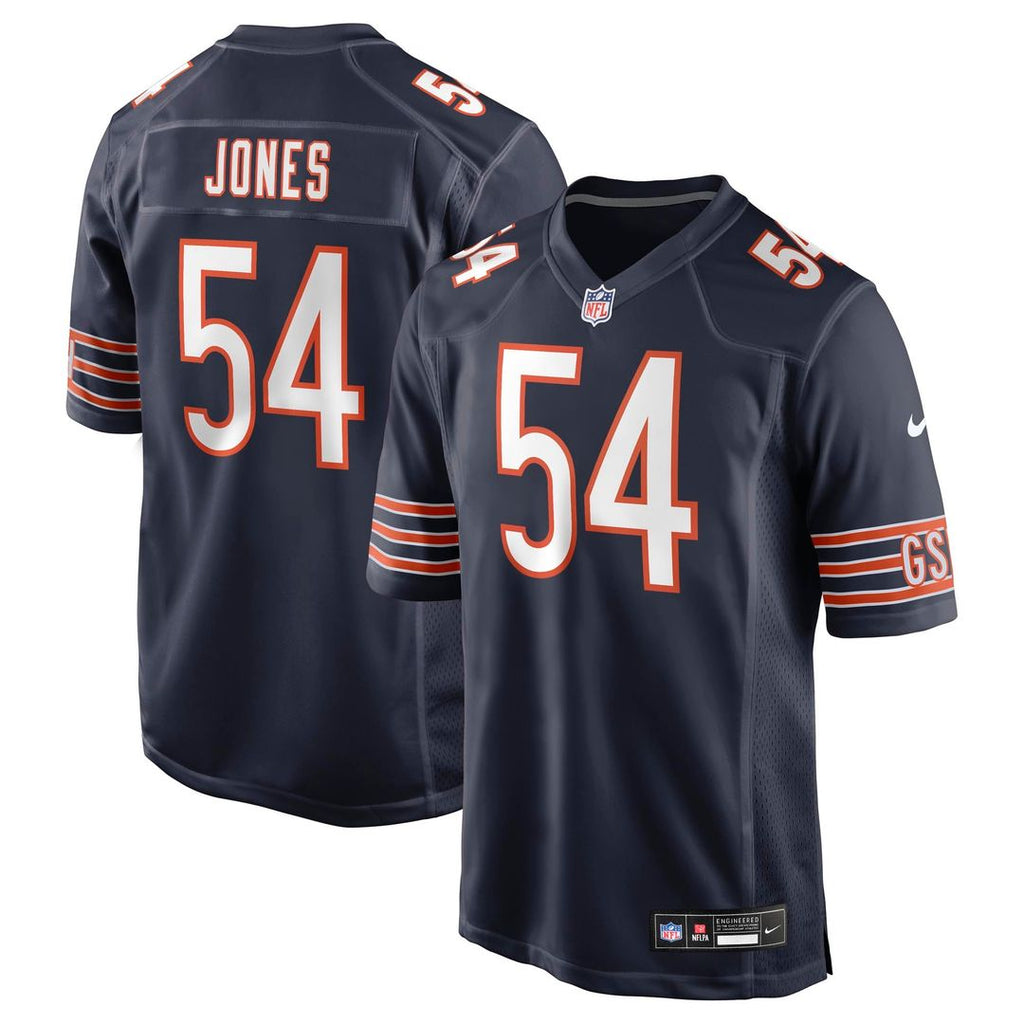Logan Jones Chicago Bears Game Jersey - Navy