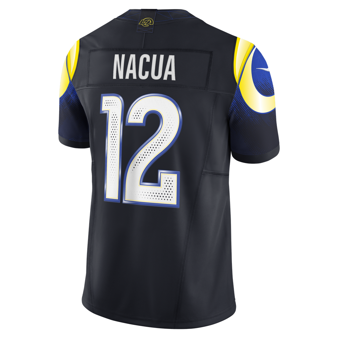 Puka Nacua Los Angeles Rams Rivalries Collection Stitched Limited Jersey - Dark Blue