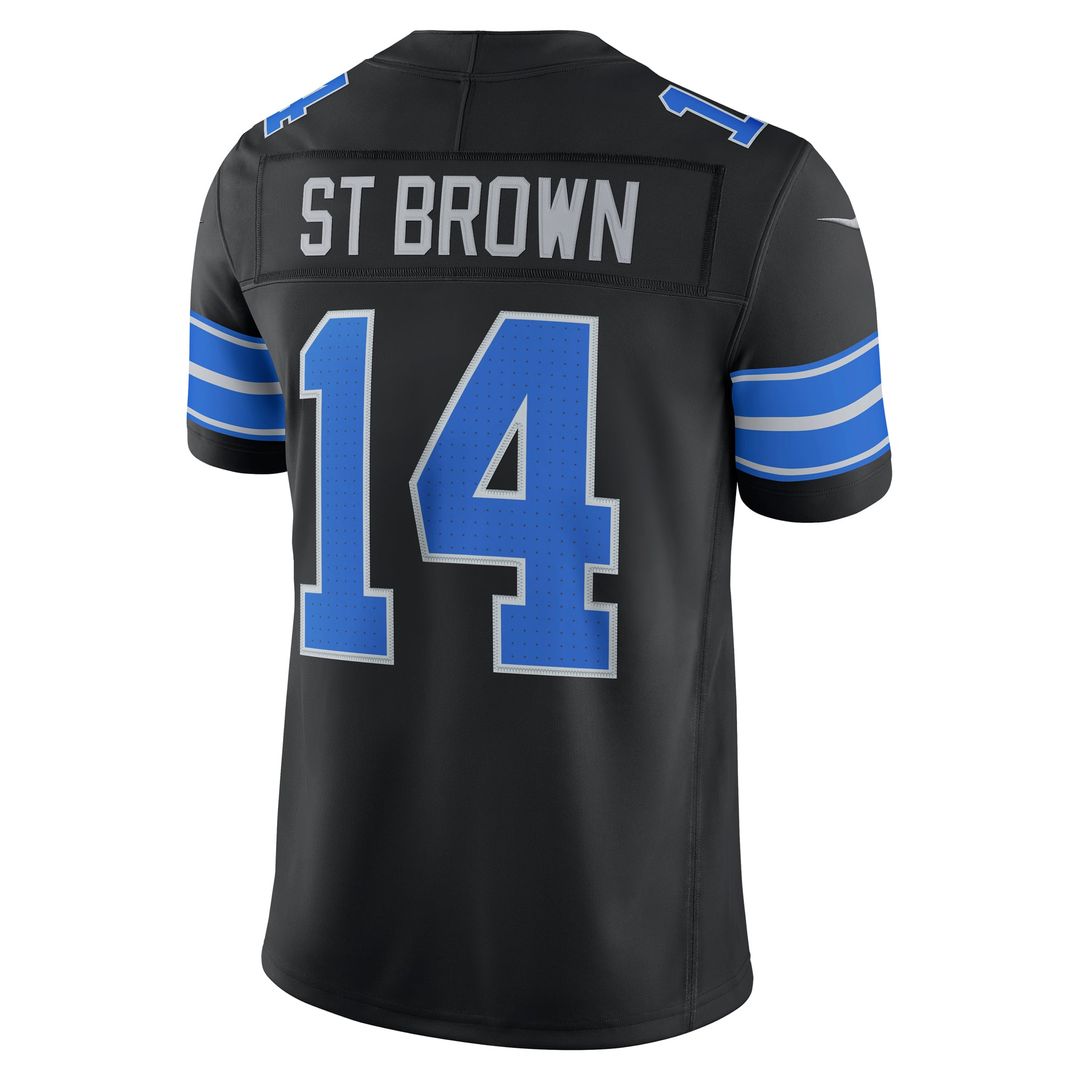 Amon-Ra St. Brown Detroit Lions Vapor F.U.S.E. Stitched Limited Jersey - Blue