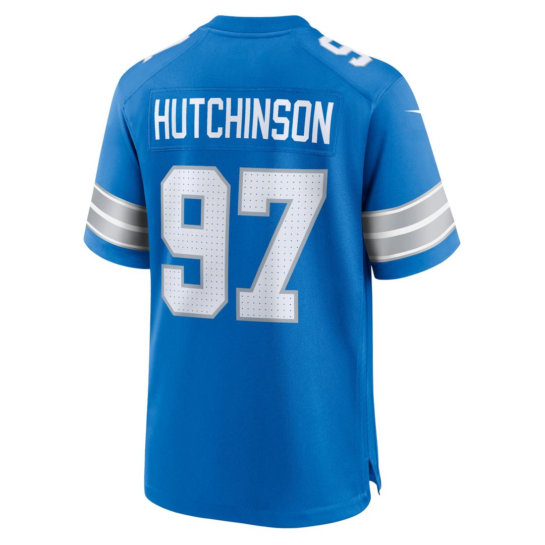 Aidan Hutchinson Detroit Lions 2nd Alternate Game Jersey - Black