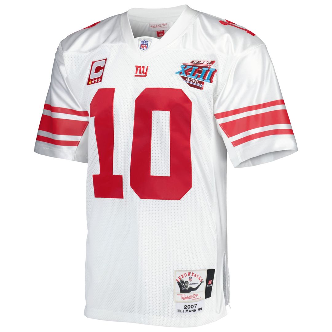 Eli Manning New York Giants 2007 Authentic Throwback Jersey - White