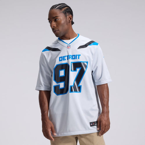 Aidan Hutchinson Detroit Lions 2026 Rivalries Collection Game Jersey - Silver