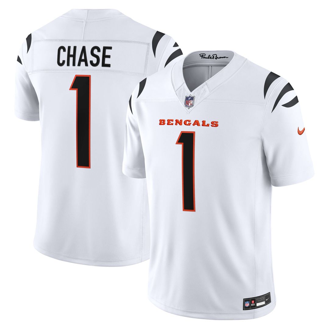 Ja'Marr Chase Cincinnati Bengals Vapor F.U.S.E. Stitched Limited Jersey - Black