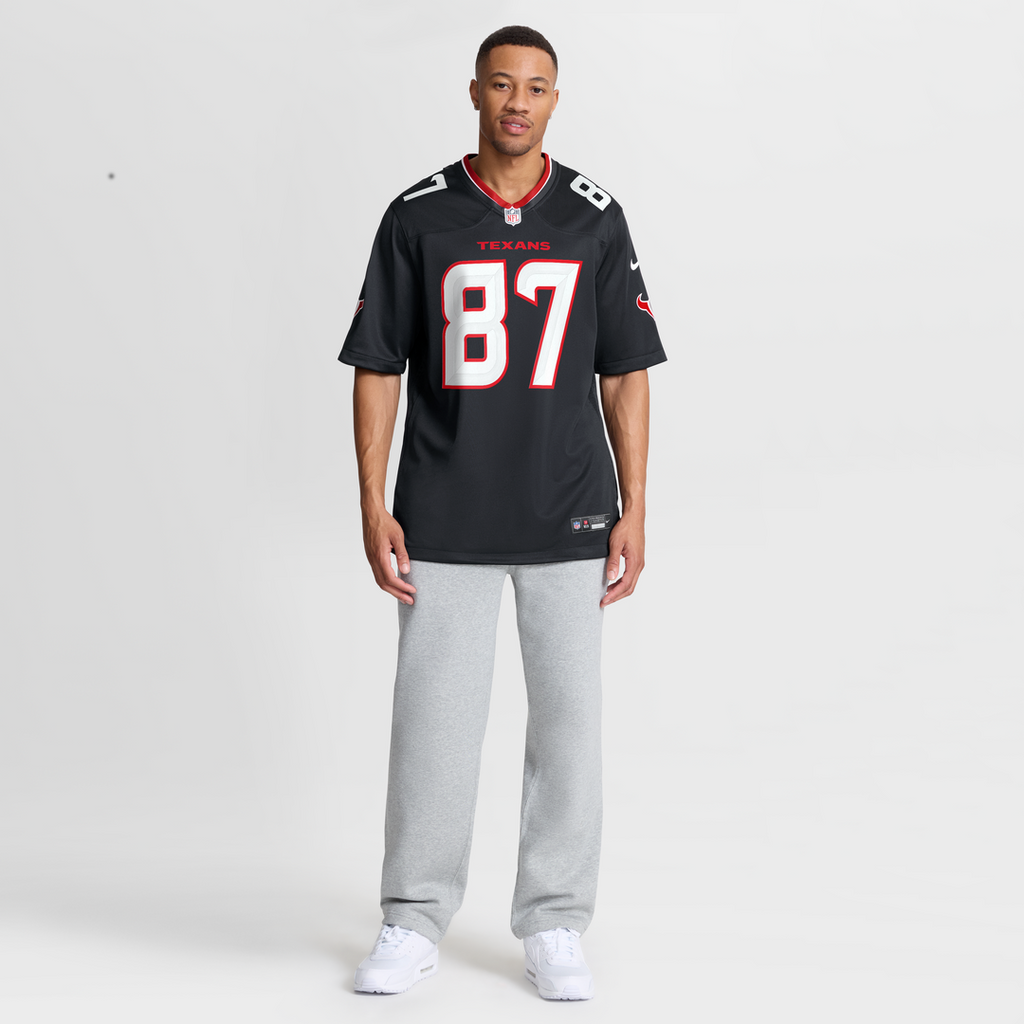 Foster Moreau Houston Texans Game Jersey - Navy