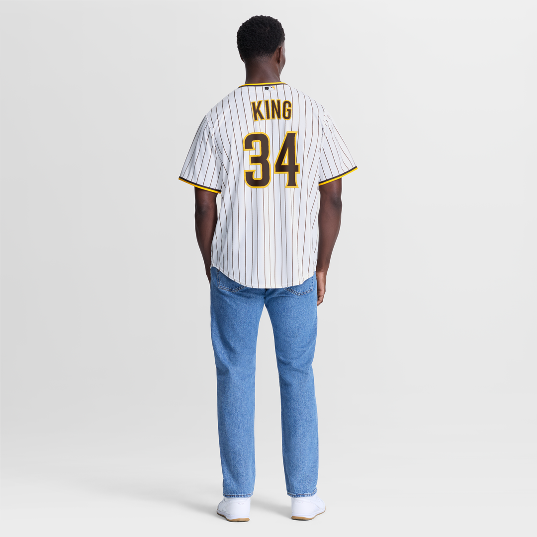 San Diego Padres Michael King Nike White Home Replica Jersey