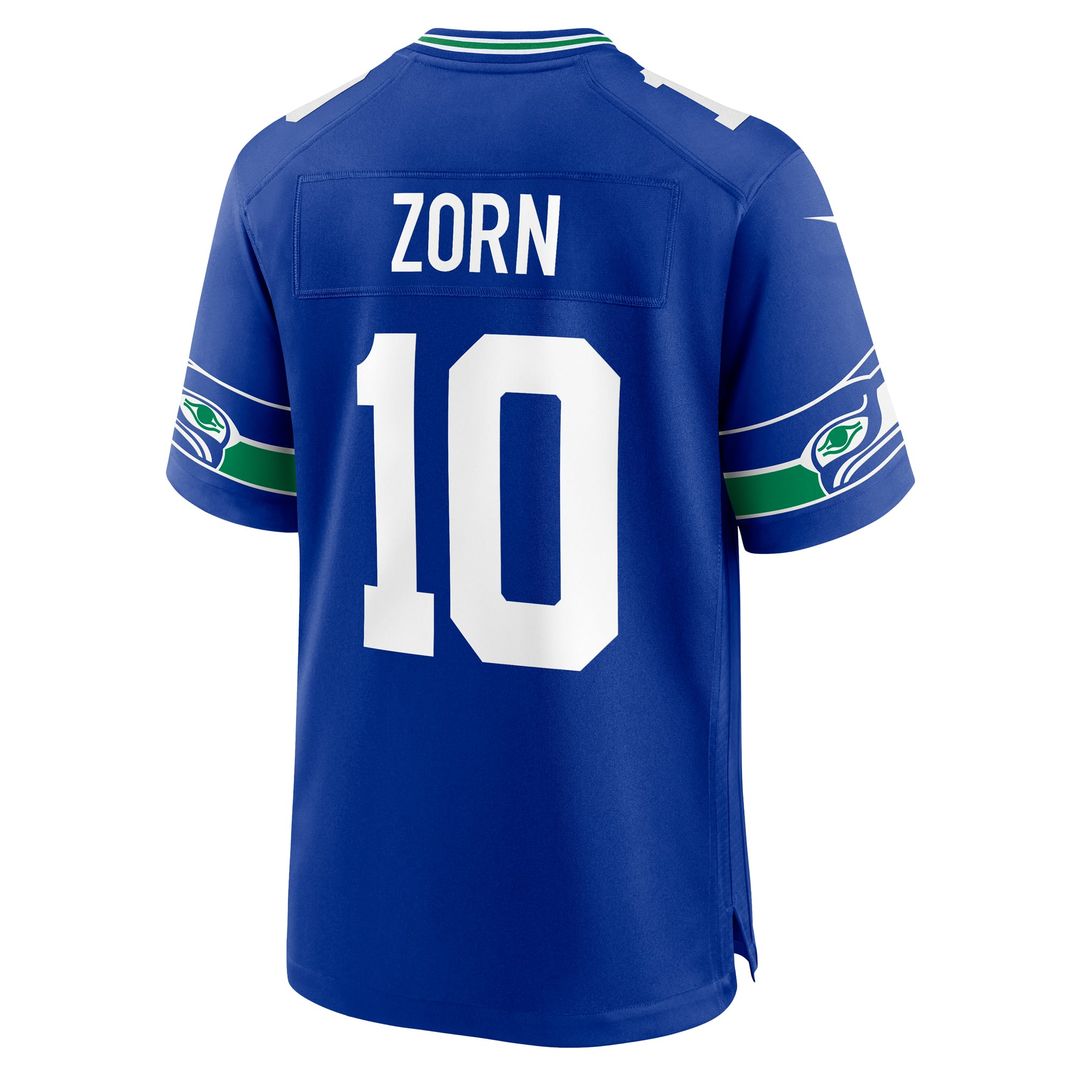 Jim Zorn Seattle Seahawks Alternate Game Jersey - Royal Blue