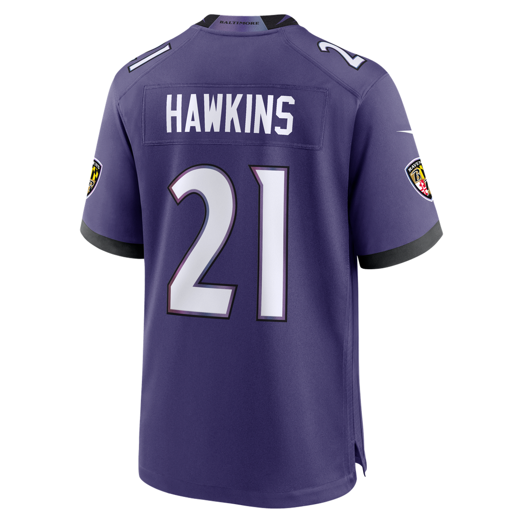 Jaylinn Hawkins Baltimore Ravens Game Jersey - Purple