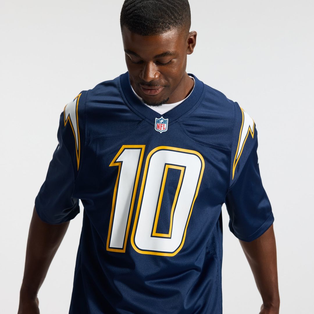 Justin Herbert Los Angeles Chargers Alternate Super Chargers Game Jersey - Navy