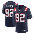 Joshua Farmer New England Patriots Game Jersey - Navy