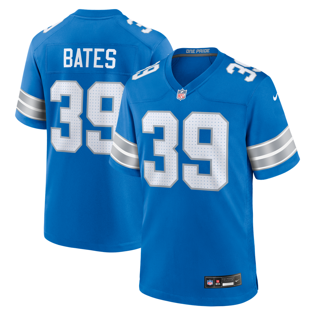 Jake Bates Detroit Lions Game Jersey - Blue