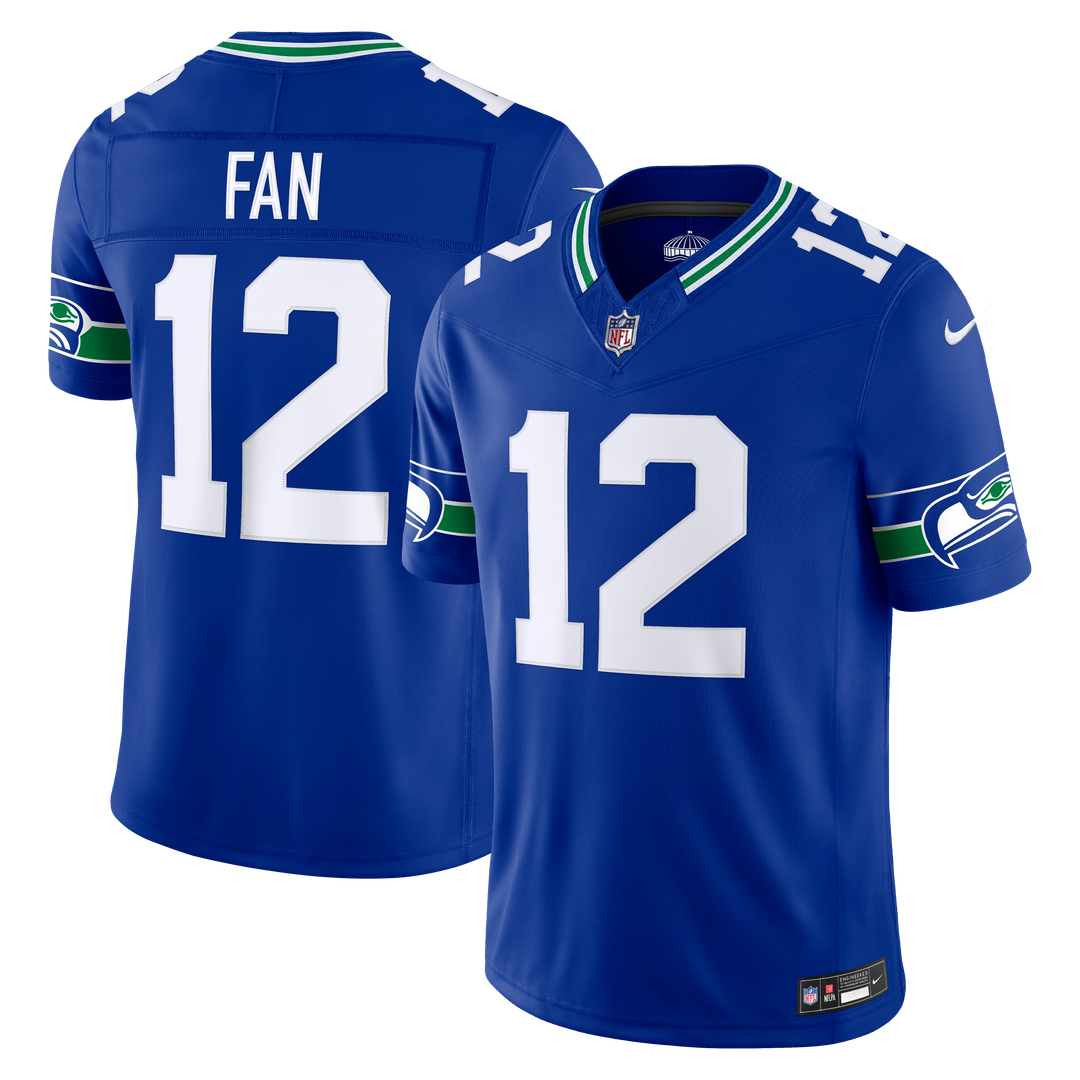 12s Seattle Seahawks Alternate Vapor F.U.S.E. Stitched Limited Jersey - Royal Blue