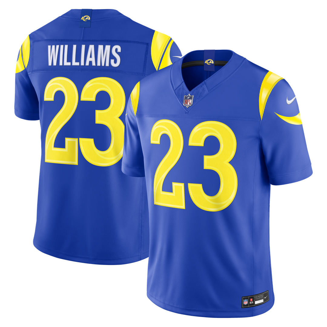 Kyren Williams Los Angeles Rams Vapor F.U.S.E. Stitched Limited Jersey - Royal Blue