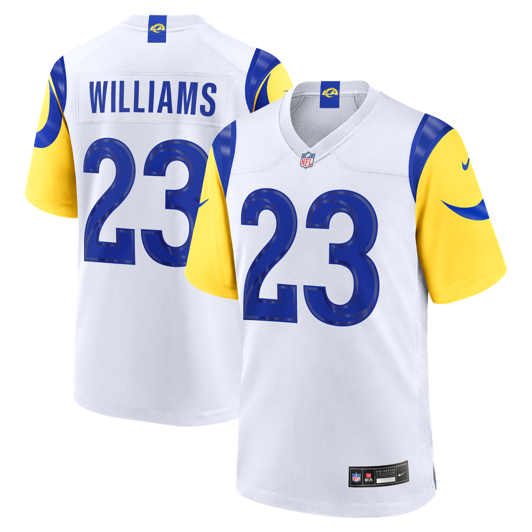 Kyren Williams Los Angeles Rams White Game Jersey - White