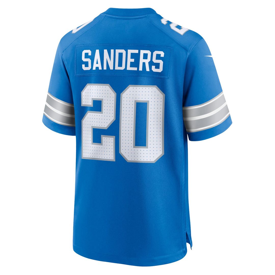 Barry Sanders Detroit Lions Game Jersey - Blue