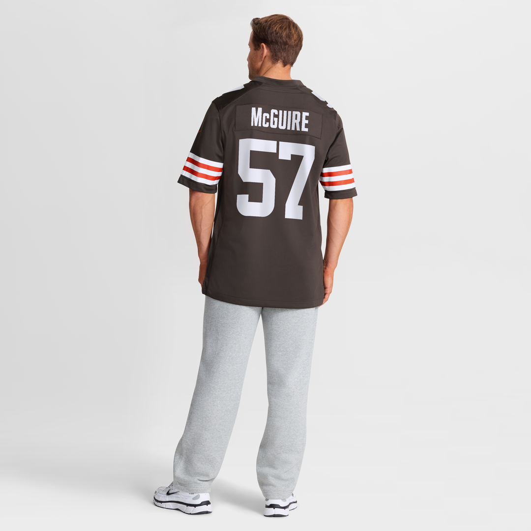 Isaiah McGuire Cleveland Browns Game Jersey - Brown