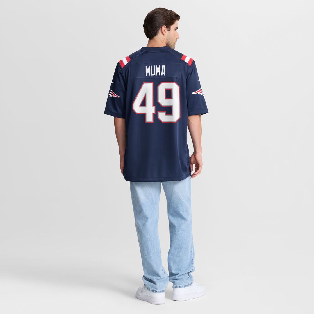 Chad Muma New England Patriots Game Jersey - Navy