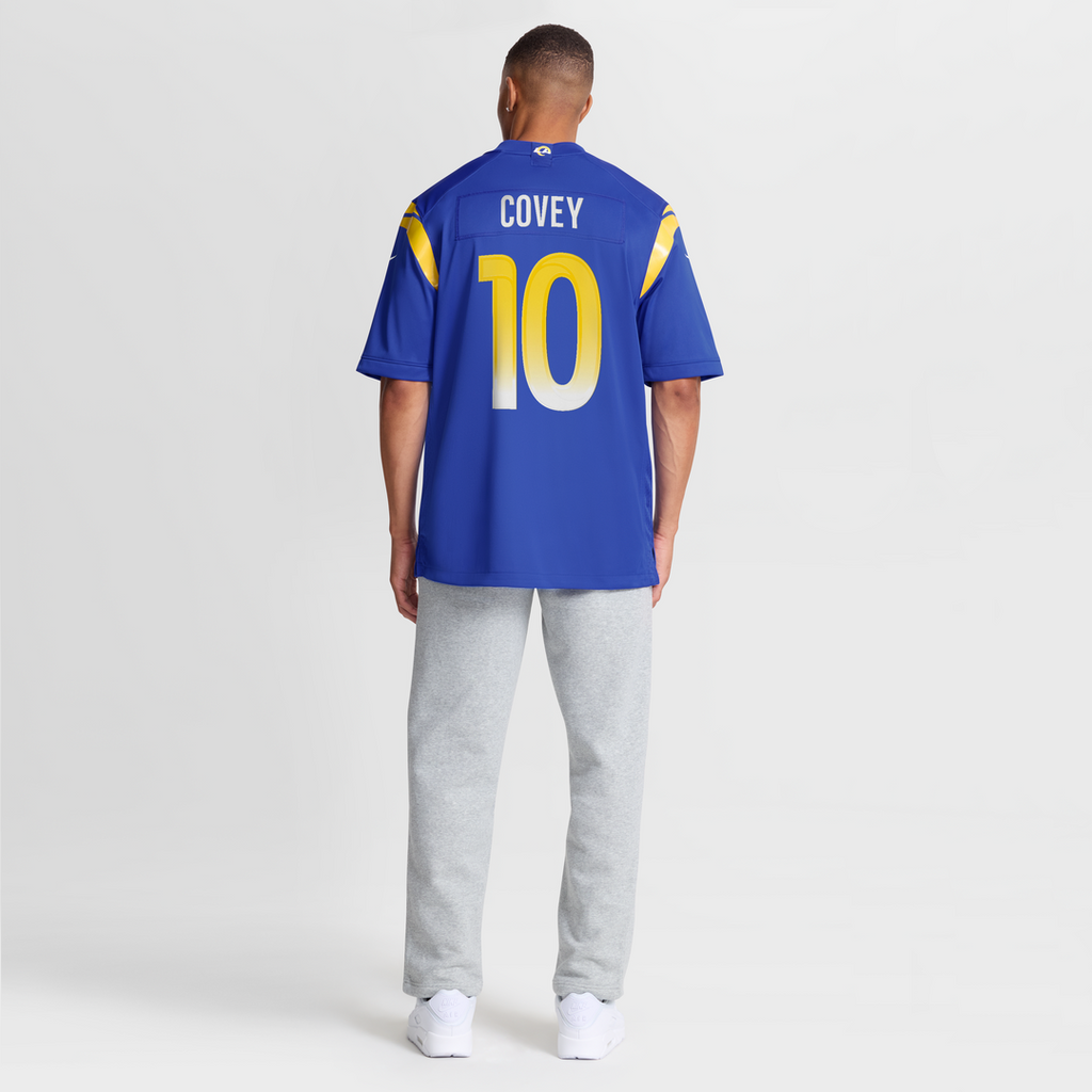 Britain Covey Los Angeles Rams Game Jersey - Royal Blue