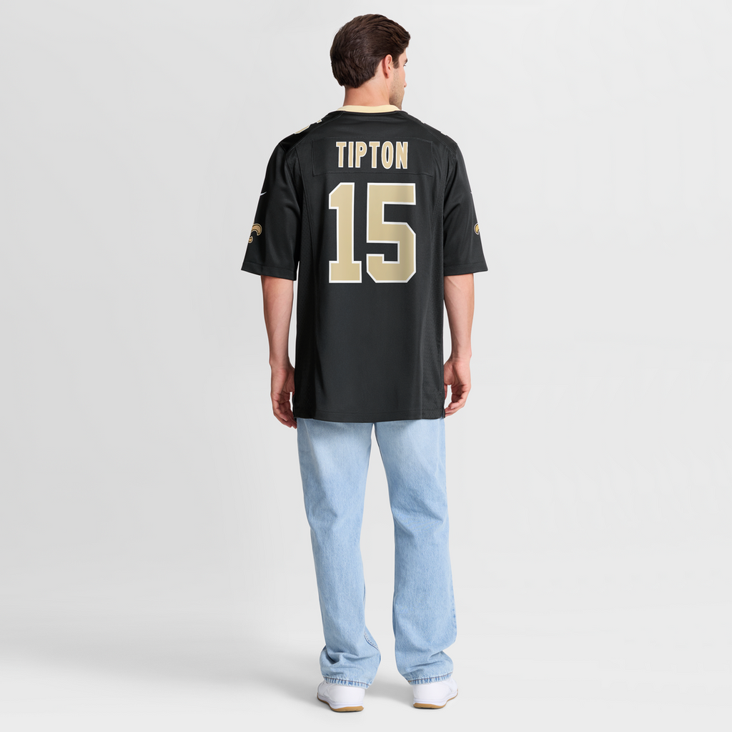 Mason Tipton New Orleans Saints Game Jersey - Black