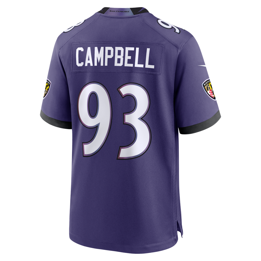 Calais Campbell Baltimore Ravens Game Jersey - Purple