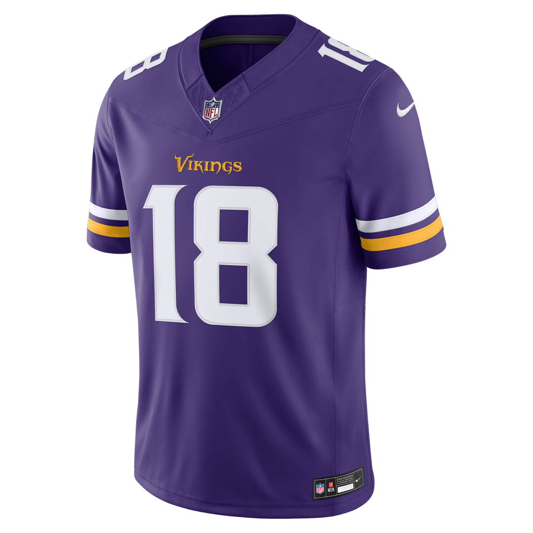 Justin Jefferson Minnesota Vikings Alternate Vapor F.U.S.E. Stitched Limited Jersey - White