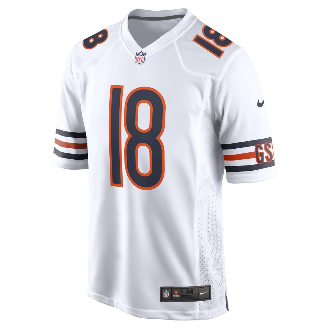 Caleb Williams Chicago Bears First Round Pick Game Jersey - White