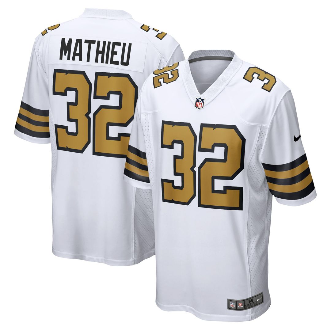 Tyrann Mathieu New Orleans Saints Alternate Game Jersey - White