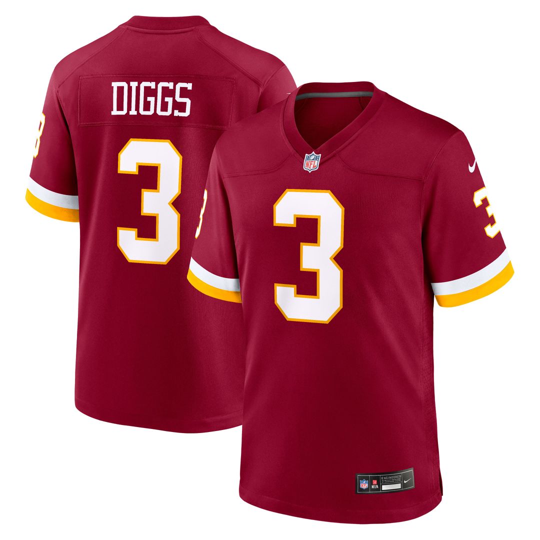 Stefon Diggs Washington Commanders Game Jersey - Burgundy