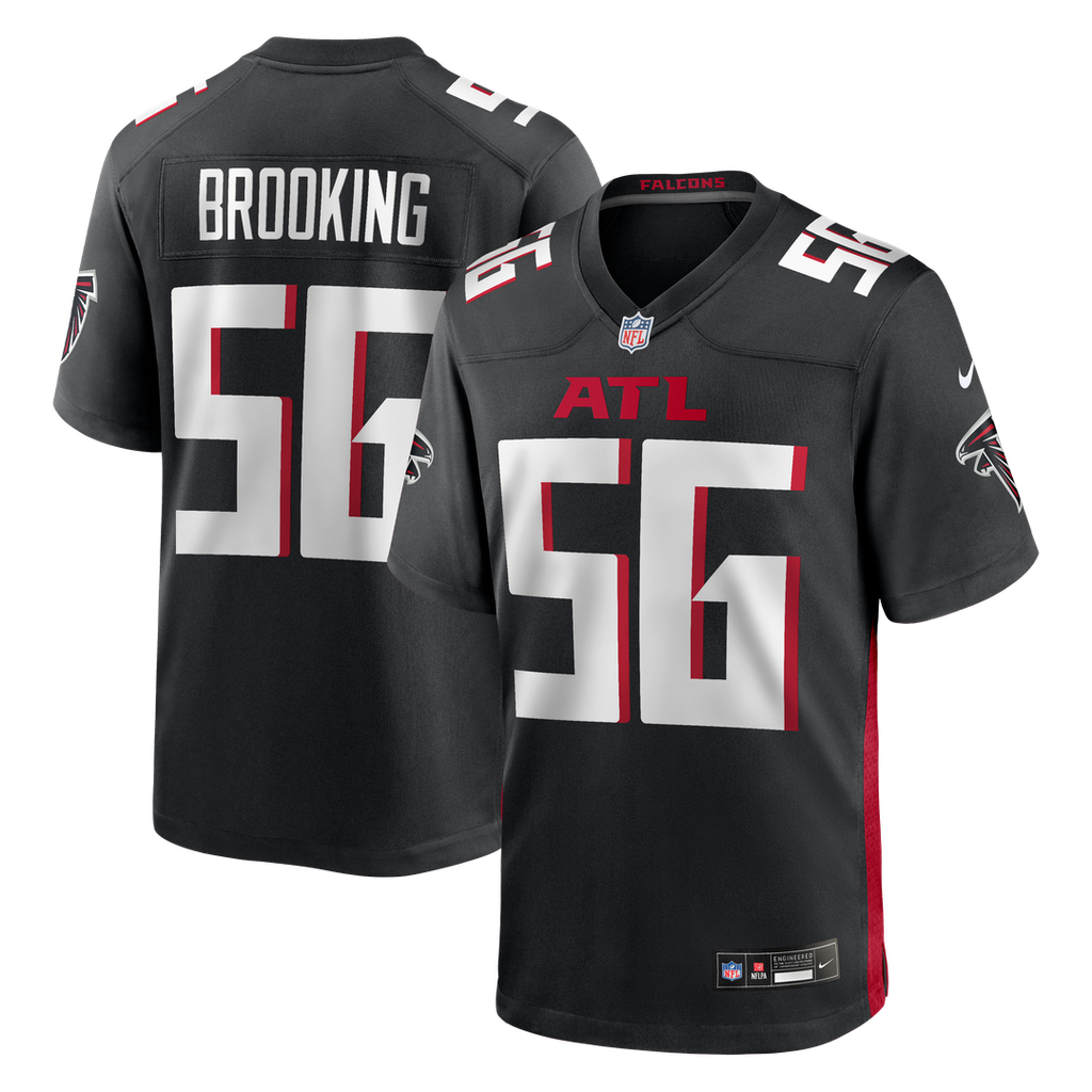 Keith Brooking Atlanta Falcons Game Jersey - Black