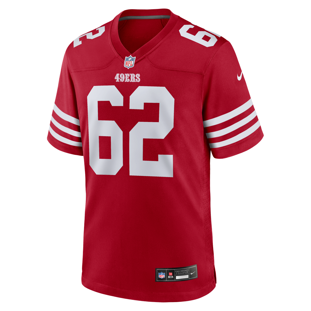 Austen Pleasants San Francisco 49ers Game Jersey - Scarlet