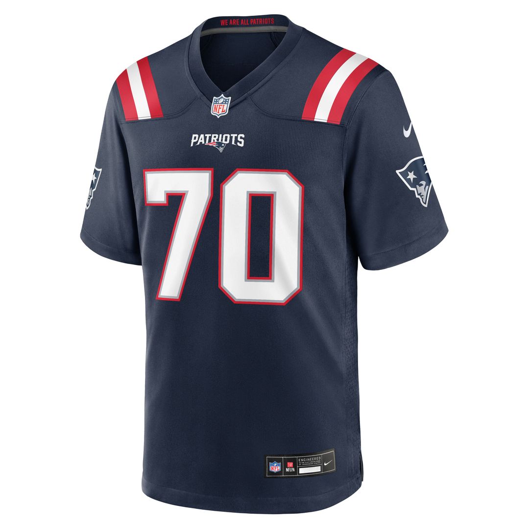Greg Van Roten New England Patriots Game Jersey - Navy