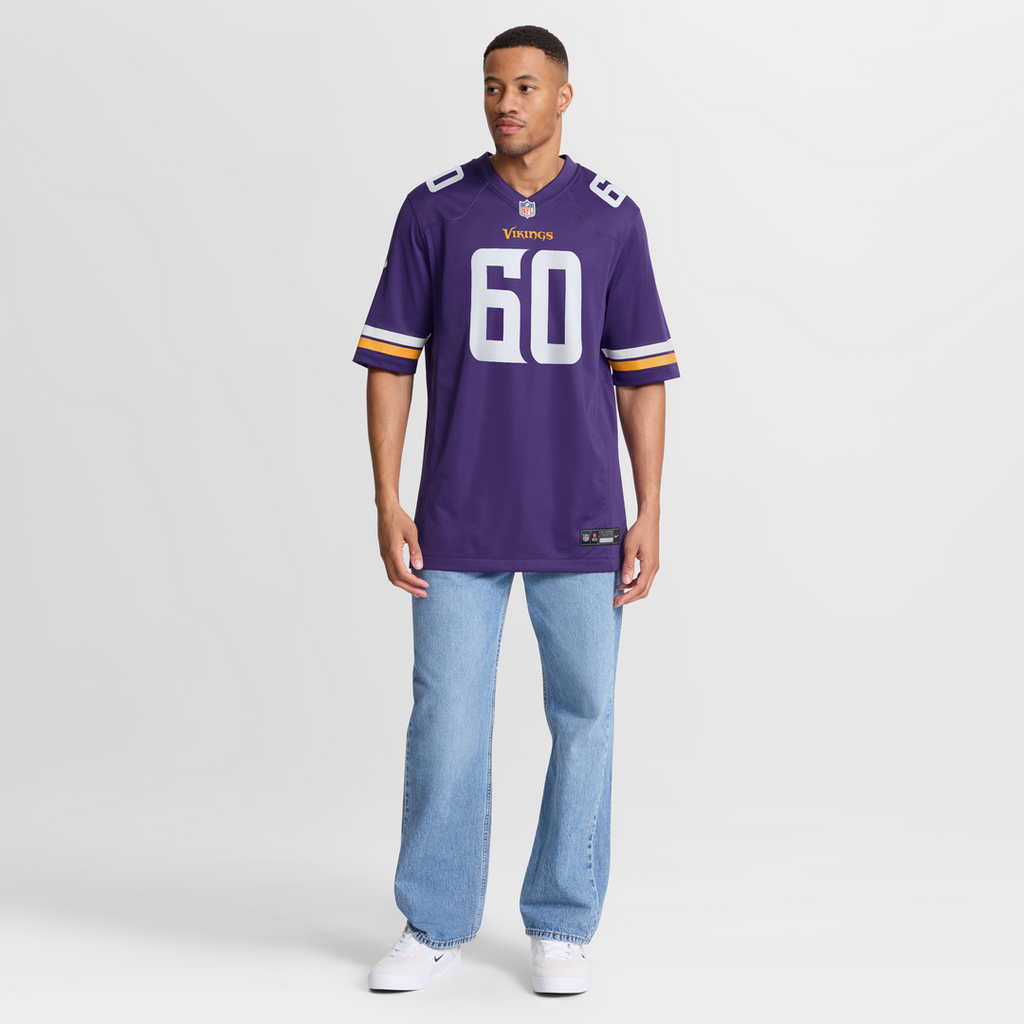 Joe Huber Minnesota Vikings Game Jersey - Purple