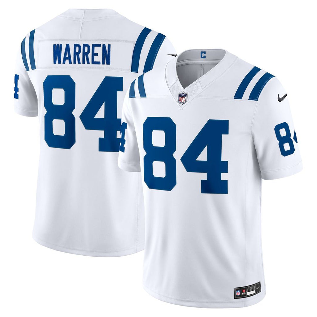 Tyler Warren Indianapolis Colts Vapor F.U.S.E. Stitched Limited Jersey - White