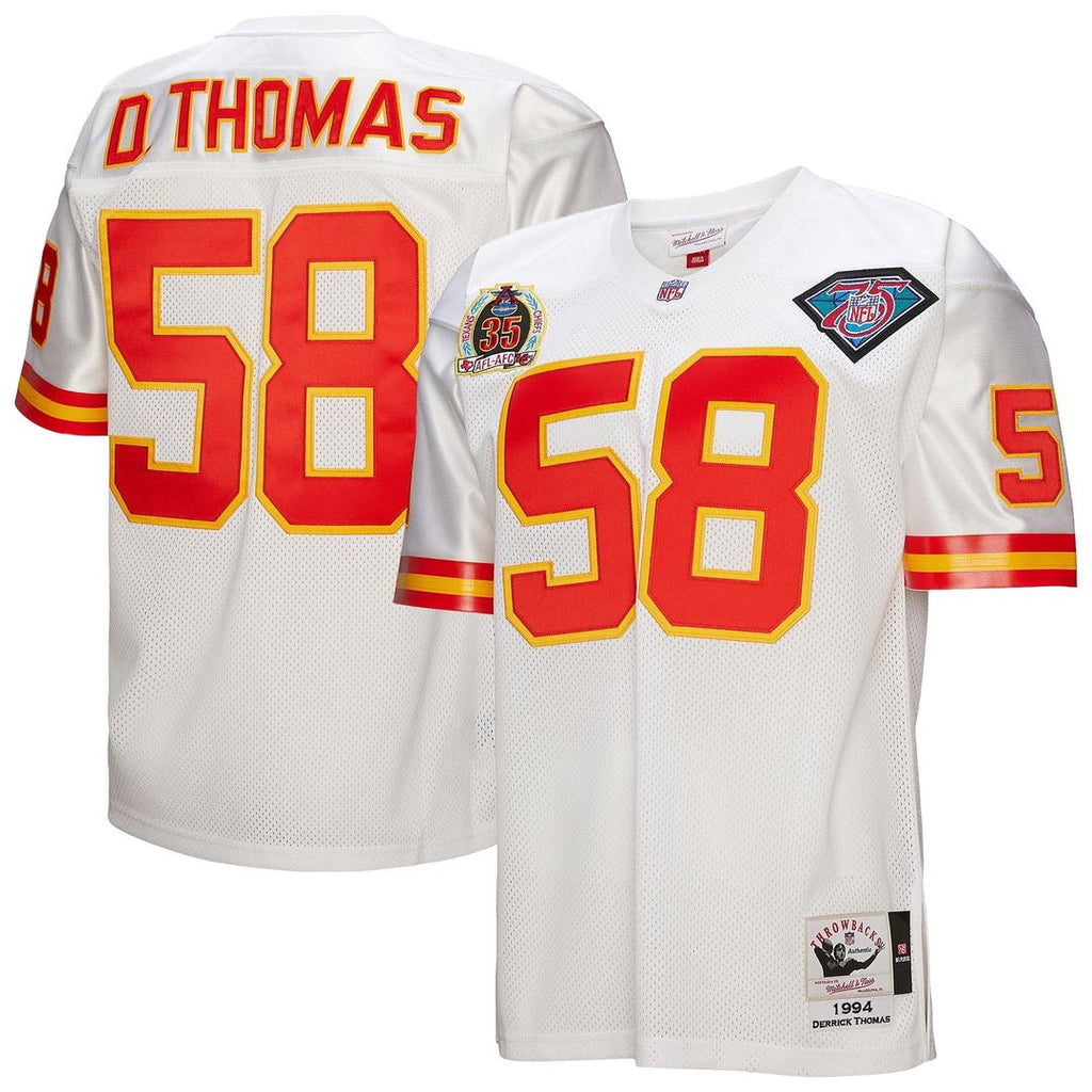 Derrick Thomas Kansas City Chiefs 1994 Authentic Throwback Jersey - White