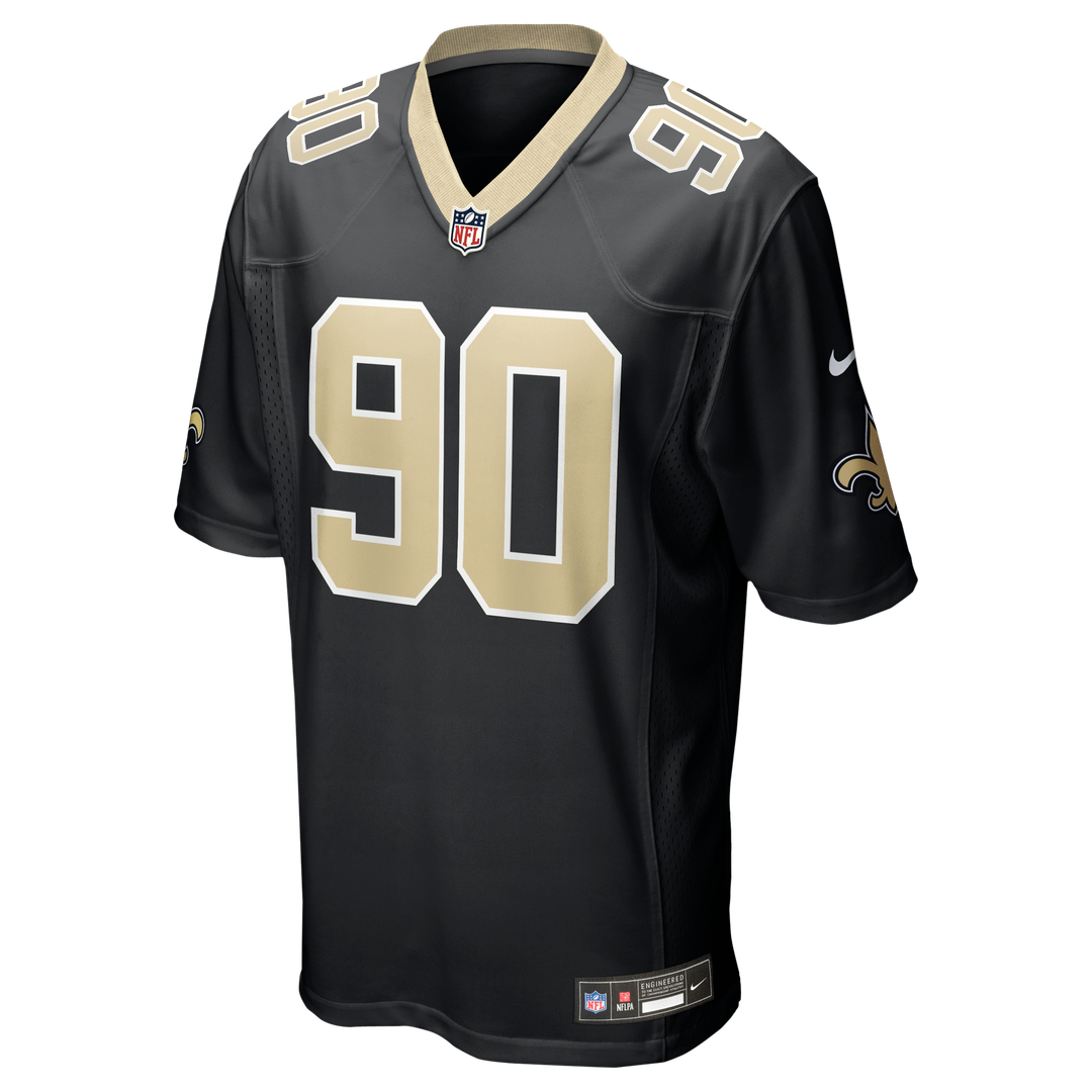 Bryan Bresee New Orleans Saints Game Jersey - Black