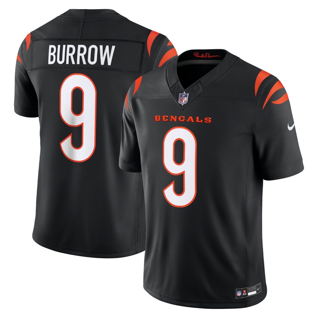 Joe Burrow Cincinnati Bengals Alternate Vapor F.U.S.E. Stitched Limited Jersey - Orange