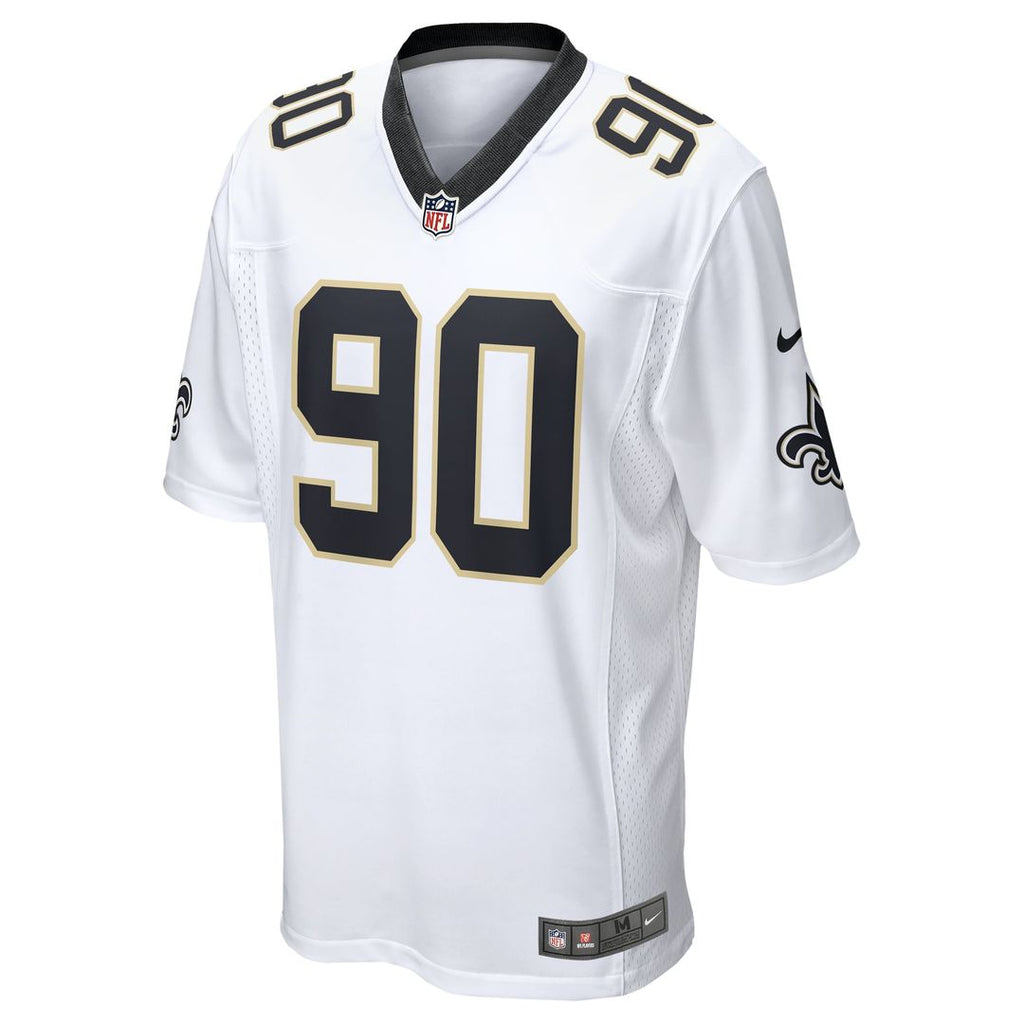 Bryan Bresee New Orleans Saints Game Jersey - White