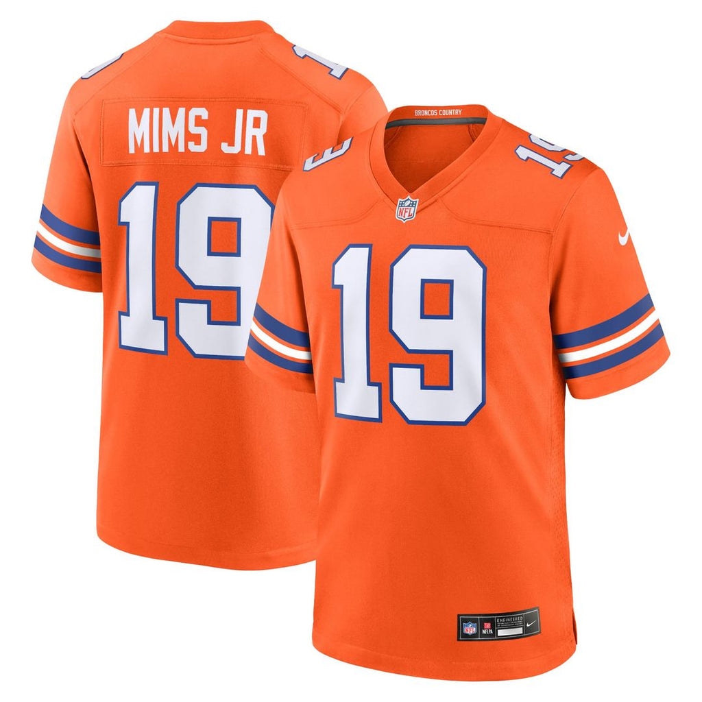 Marvin Mims Jr Denver Broncos Mile High Collection 1977 Throwback Game Jersey - Orange