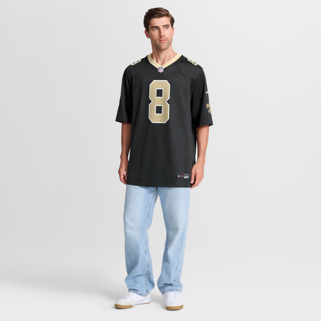 Archie Manning New Orleans Saints Game Jersey - Black