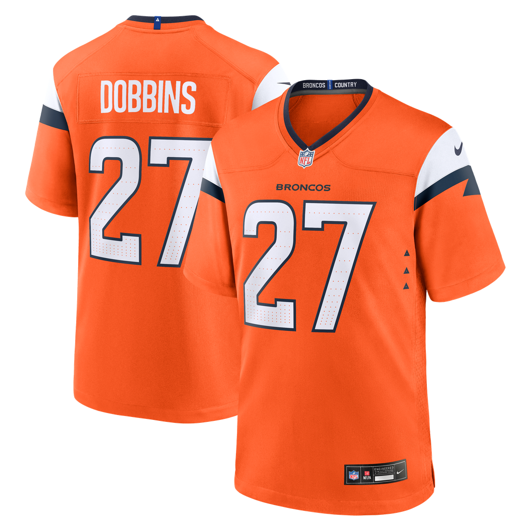 J.K. Dobbins Denver Broncos Game Jersey - Orange